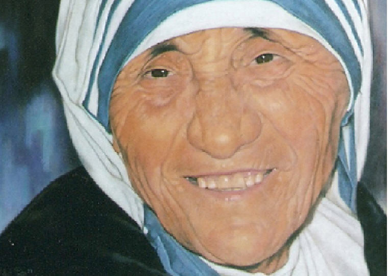 Portrait Painting of MotherTeresa by Robert Pérez Palou, Credit: Wikipedia, Mother Teresa Quotes and Sayings