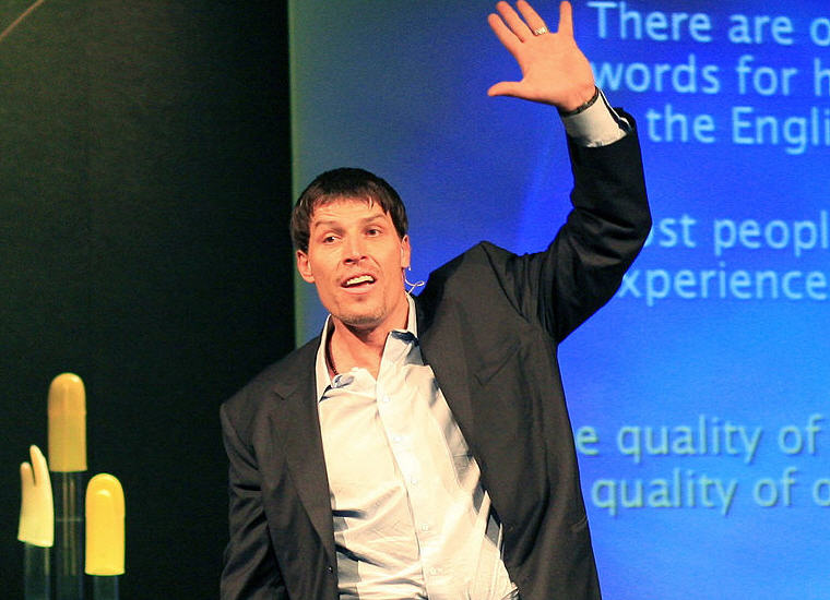 Tony Robbins, TED Convention, 2006, Photo credit: Wikipedia, Anthony Robbins Quotes and Sayings